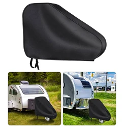 Caravan Hitch Cover Towing Hitch 600D Oxford Cloth Easy to Use Dustproof Rain Snow Protection RV Caravan Trailer Tow Hitch Cover