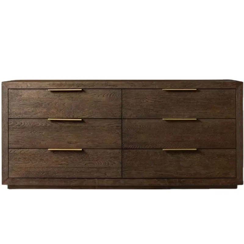 Solid wood high-end luxury series designer drawer cabinet-6 drawer cabinet-exquisite drawer cabinet