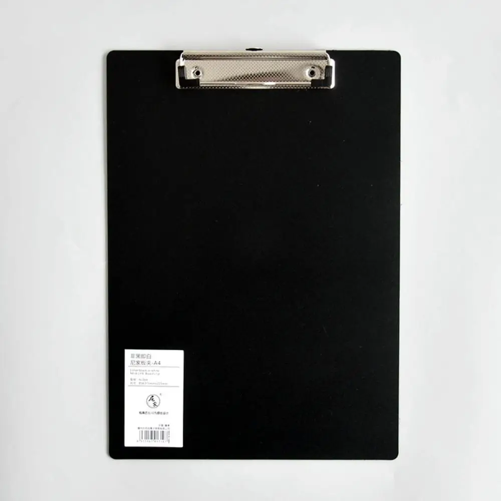 With Low Profile Gold Clip A4 A5 A6 File Folder Writing Sheet Pad Writing Tablet Paper Organizer Black White Writing Pad