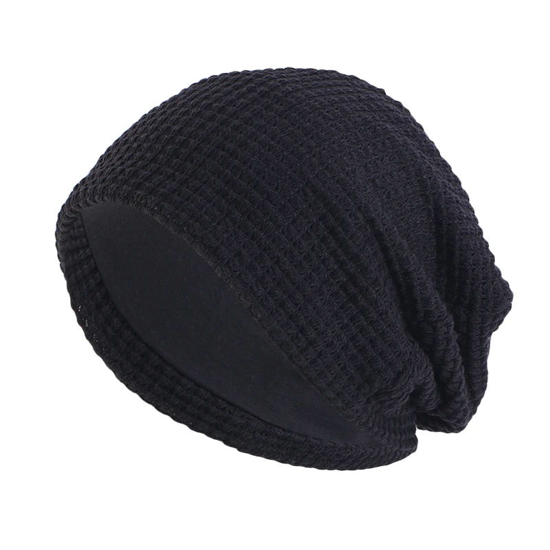 Cotton Slouchy Beanie Hip-Hop Soft Lightweight Running Beanie Adult Dwarf Hat Chemo Cap Men Women Hip-Hop Sleep Cap Stretchy