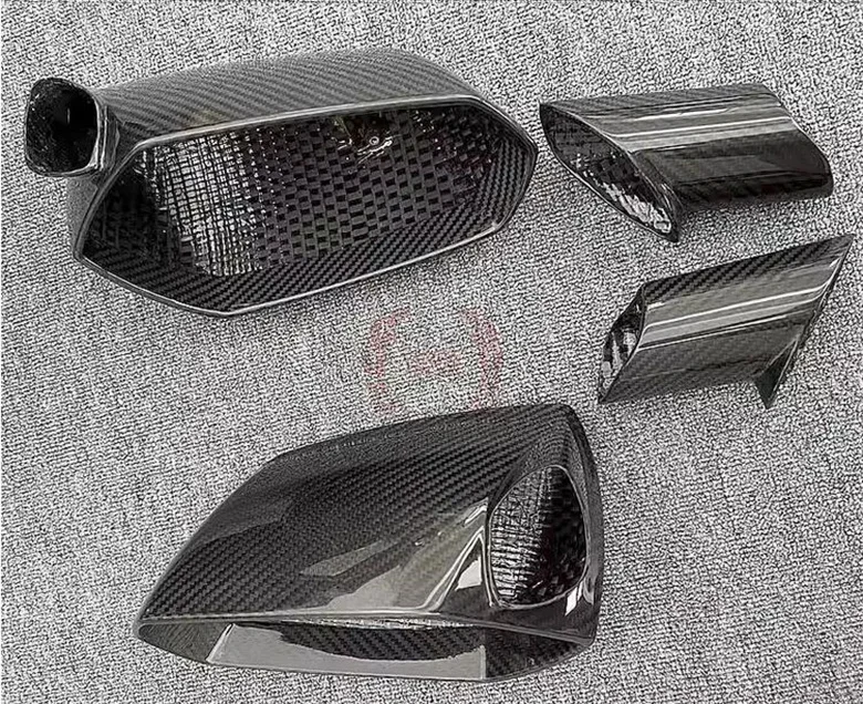 Real Dry Carbon Fiber Replacement Side Door Mirror Cover For Lamborghini Aventador LP700 LP720 LP740 LP750