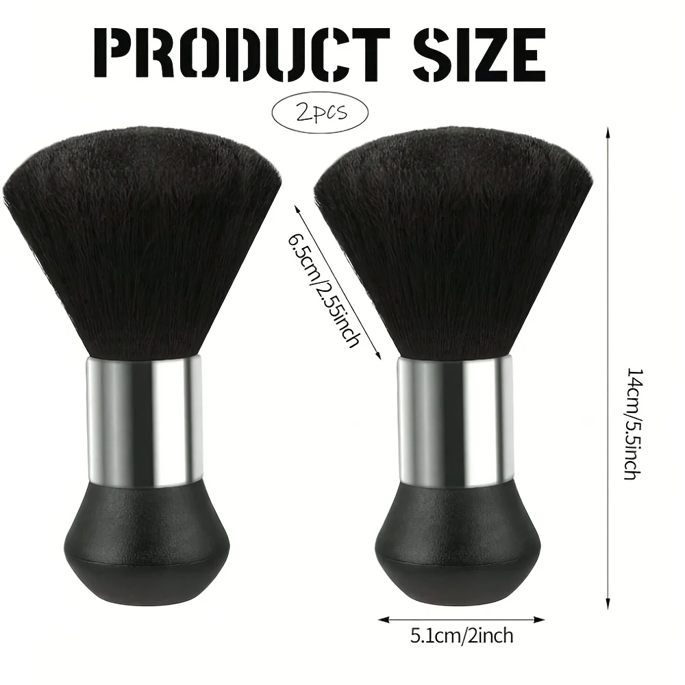 Soft Barber Neck Dust Brush Gentle Grooming Brush for Hair Trimming Multipurpose Tool for Neck and Facial Surface Cleaning