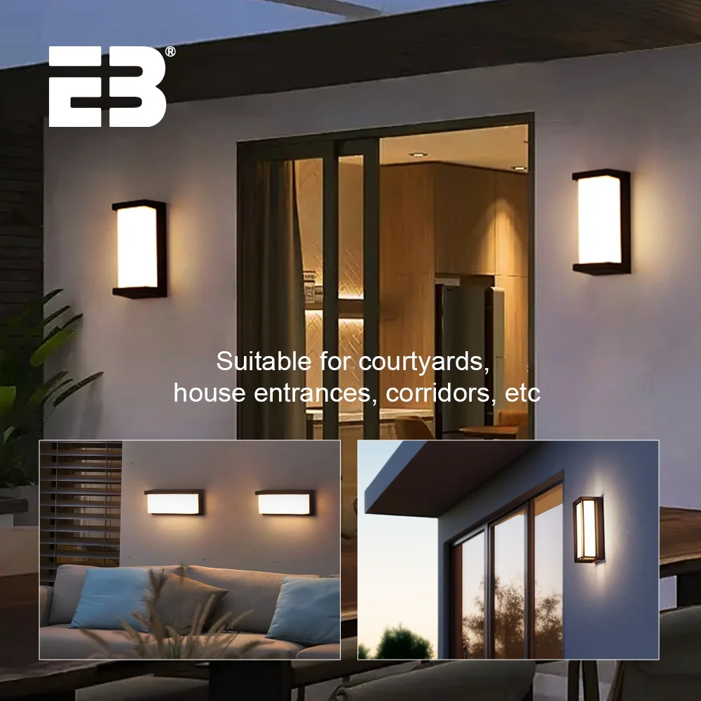 Imagem -02 - Eerbest-lâmpada de Parede ao ar Livre Impermeável Ip65 Ac90260v Led Design Moderno Bom para Uma Varanda um Jardim um Portão ou Uma Varanda