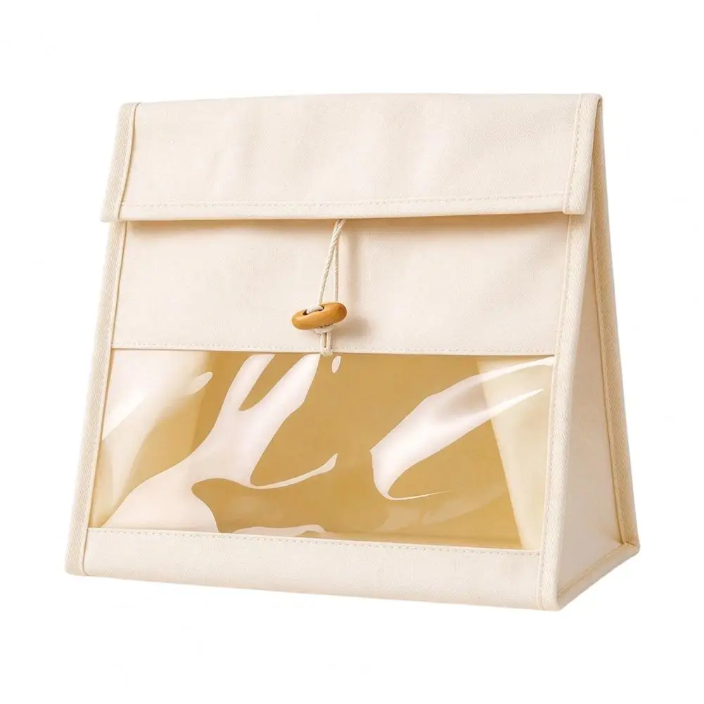 Eco Sourdough Storage Beeswax Bread Storage Bag with Window Reusable Cotton Bread Keeper Sustainable for Fresh for Kitchen