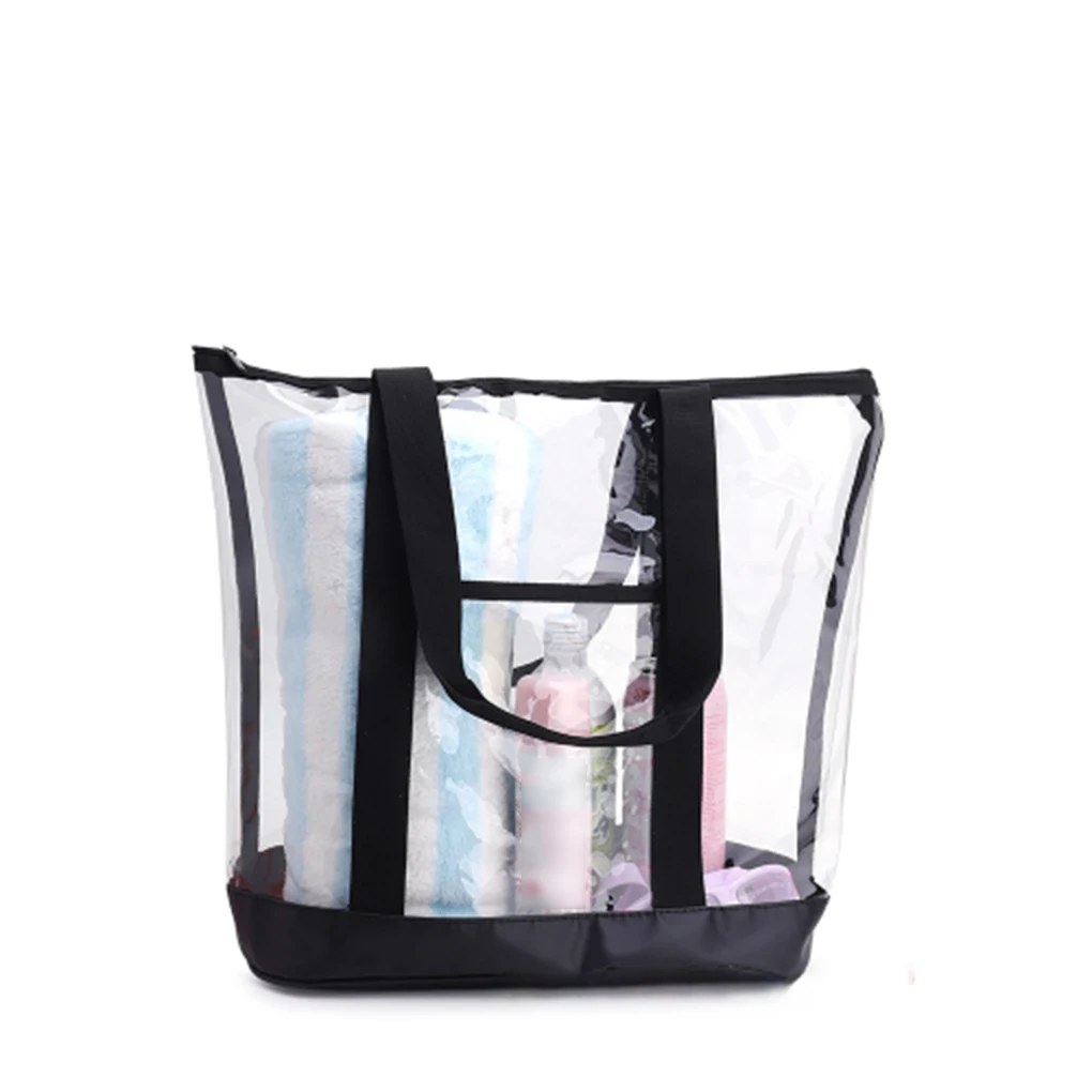 Multi-Purpose Clear Bag para praia, Conveniente através do saco, Grande capacidade