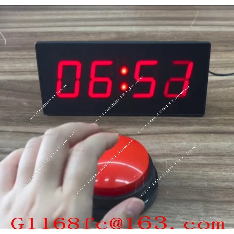 Carnival Electric Interactive Button Challenge Sports Entertainment Game Digital 10 Seconds Challenge Timer Clock