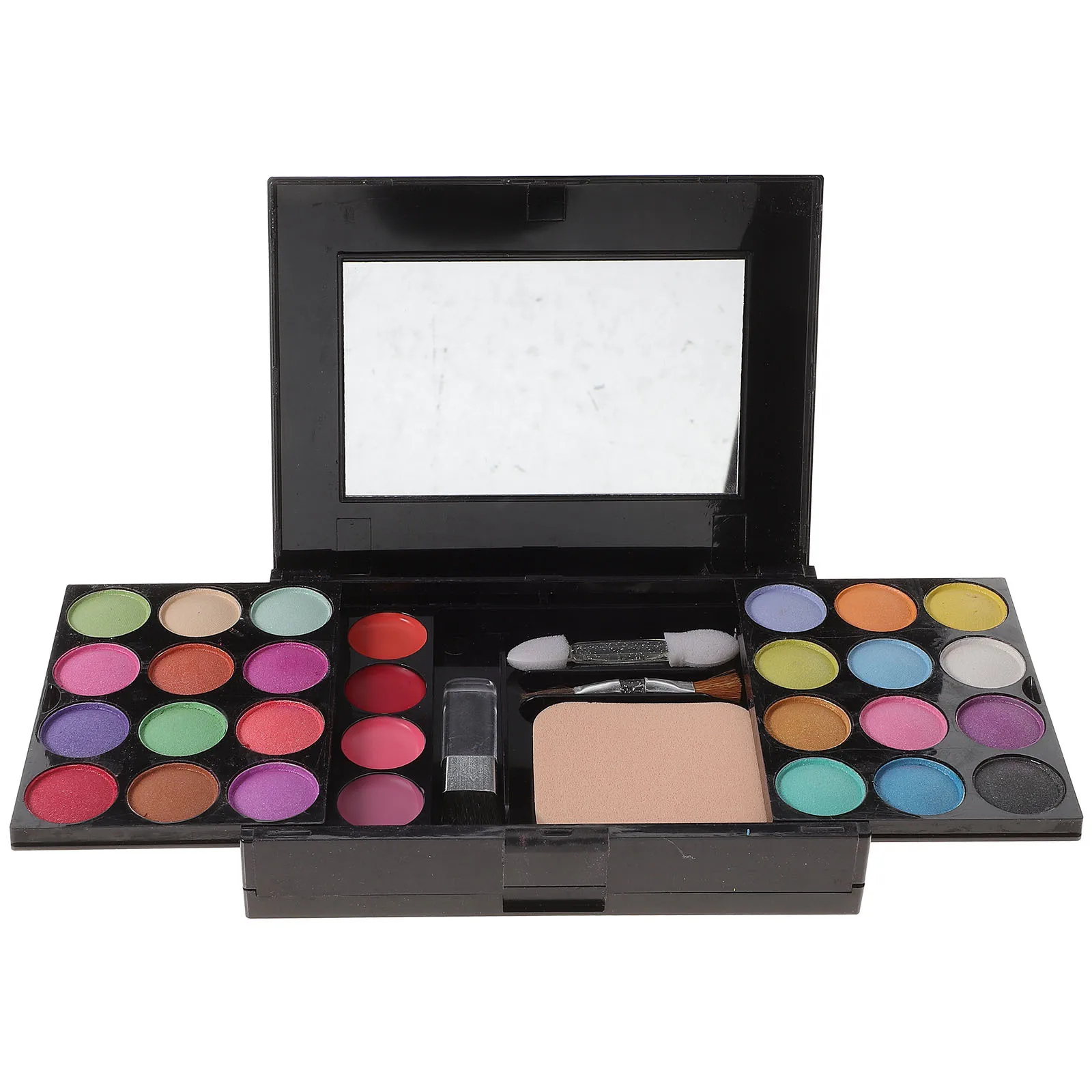 مجموعة ظلال عيون مكونة من 24 لونًا مكونة من 4 ملمع شفاه و3 أحمر خدود وخدود 2 مجموعة مكياج بودرة مدمجة مجموعة مكياج احترافية قابلة للمزج