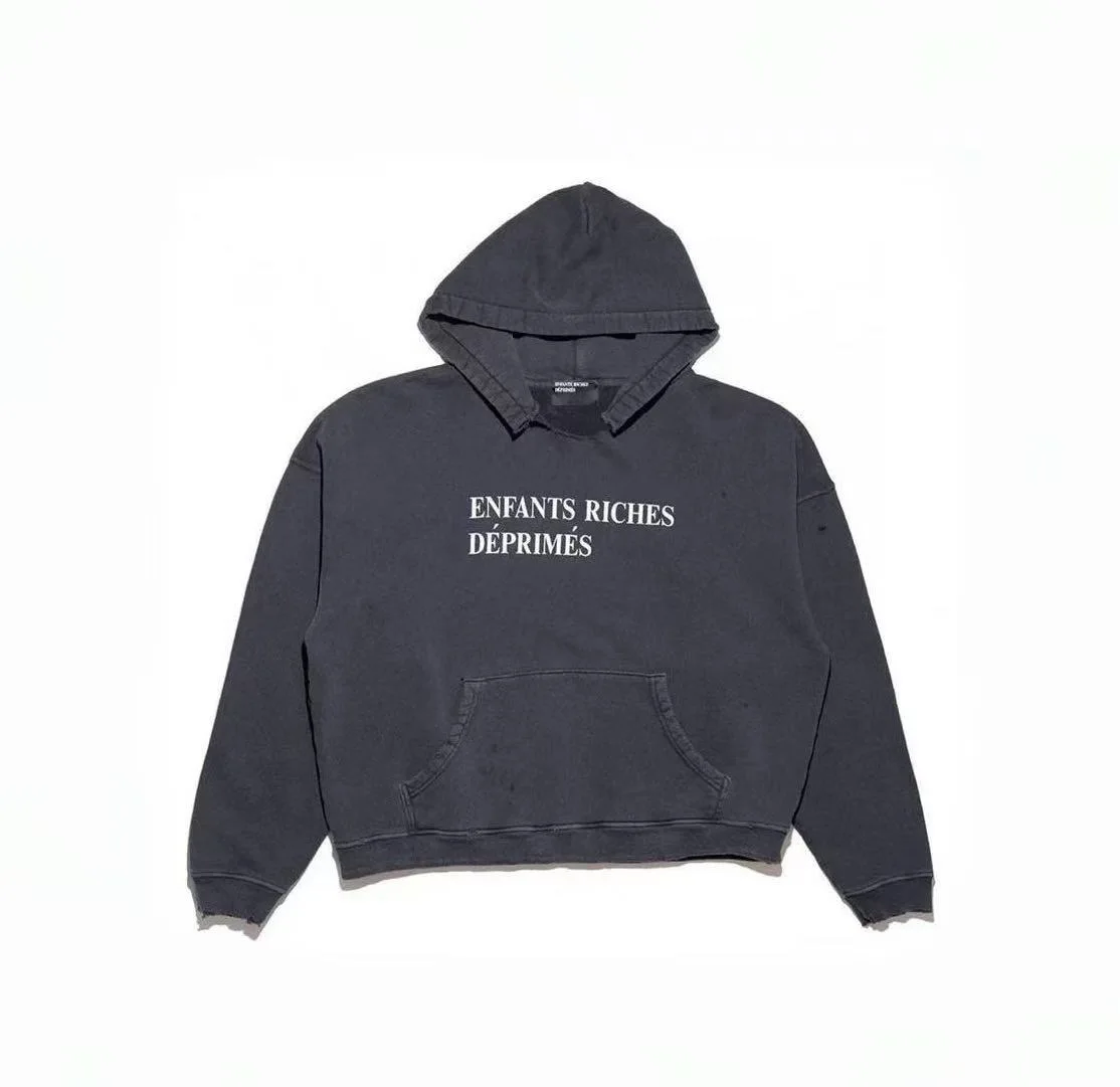 

Толстовка с капюшоном Depred Rich второго поколения, повседневная свободная посадка, длинная све, молодежная осенняя мода, цифровой текст, буквенный принт