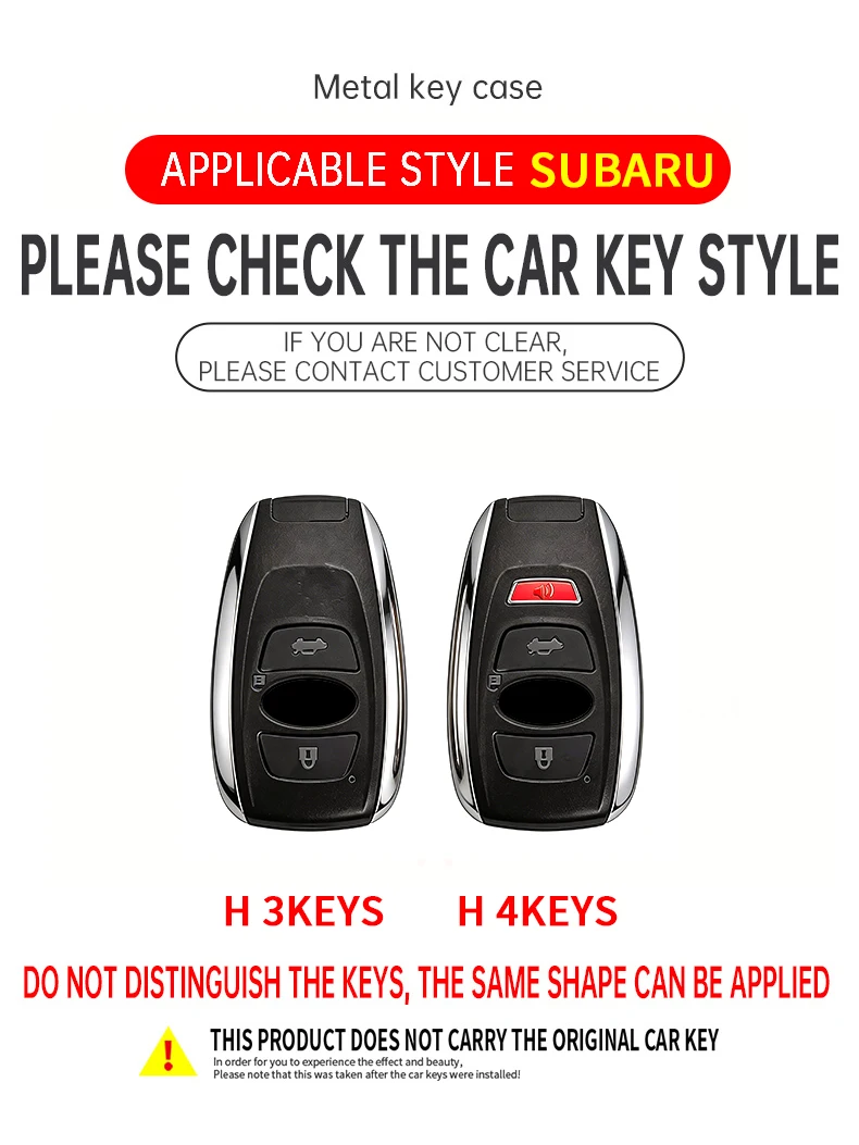 Key Case Bag For Subaru Brz Wrx Xv Ascent Forester Outback Impreza Legacy Car Metal Key Shell Auto Accessories view 6