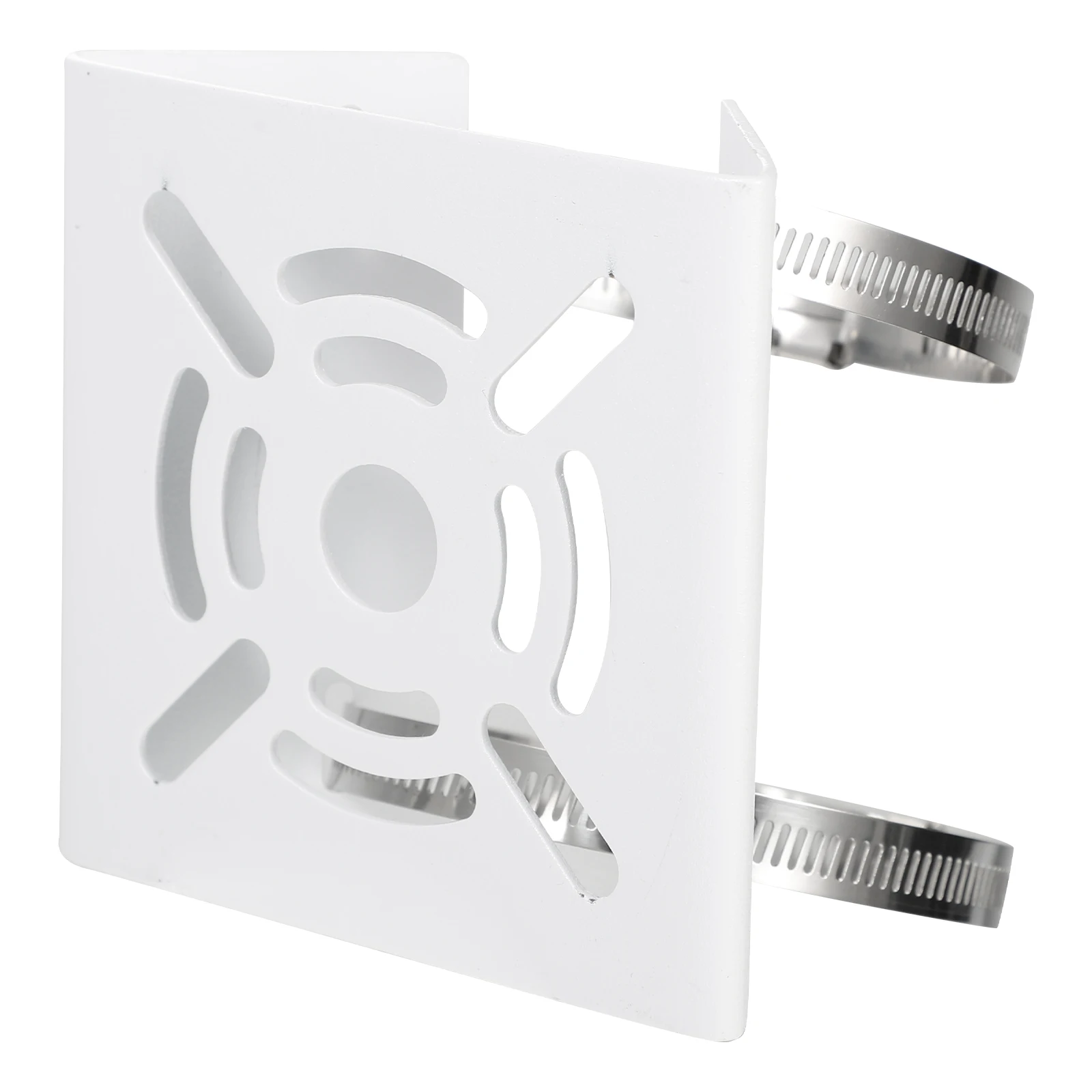 

Iron Pole Mount Bracket Thickened Sturdy Durable CCTV Camera Mounting Brackets Pole Bracket Wire Box Utility Surveillance