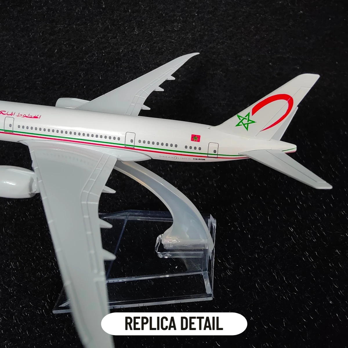 Scale 1:400 Metal Diecast Plane Model Morroco Airlines Replica 16cm Boeing Airbus Aircraft Aviation Airplane Miniature Toy