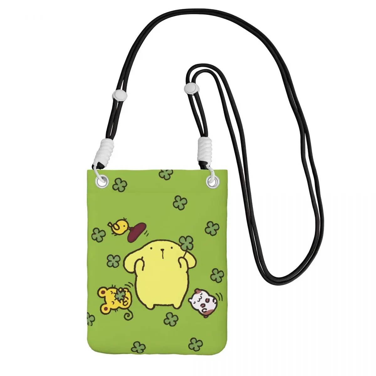 

Custom Pompompurin Carry A Mobile Phone Bag Diagonally Men Women Kawaii Shoulder Crossbody Bag Adjustable Length Shopping
