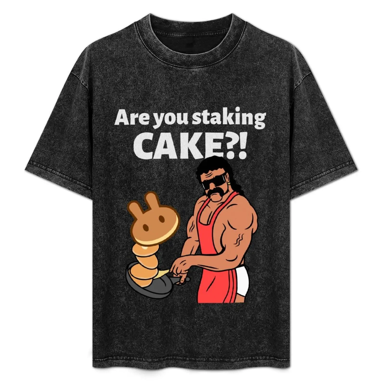 

PancakeSwap - Staking Like a boss! T-Shirt graphic shirts cotton graphic tees aesthetic clothes t shirts for men