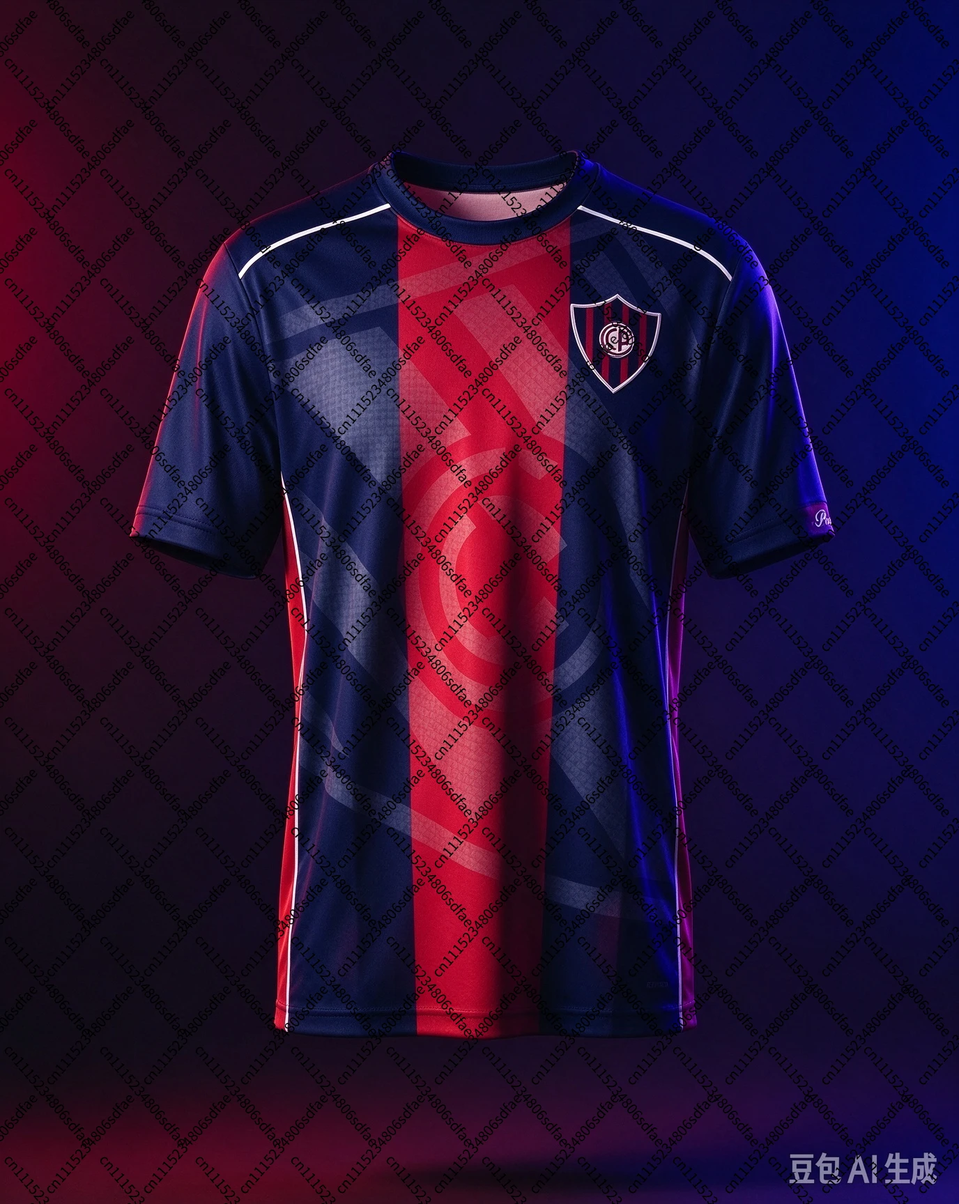 26/27 Cerro Porteño Men Football Jersey Shirt, Summer New Abstract Texture T‑Shirt, Training Breathable Quick Drying Sweatshirt