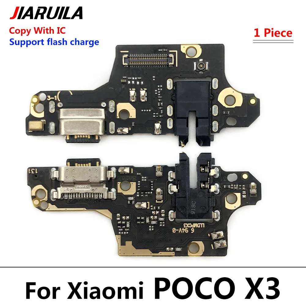 NEW USB Charger Dock Connector Charging Port Microphone Main Flex Cable Replacement Parts For Xiaomi Poco X3 / X3 NFC / X3 Pro