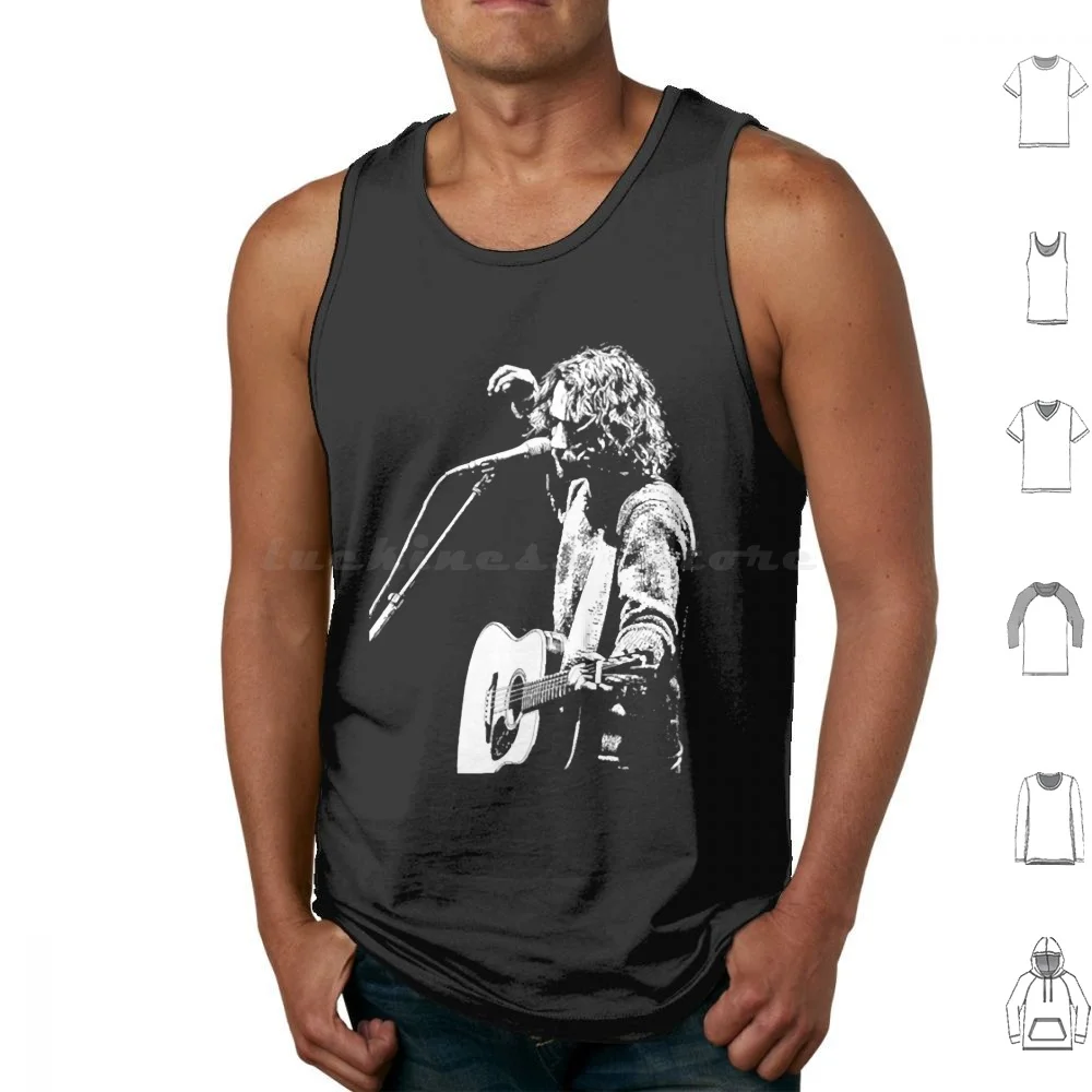 Fotografía de Cornell Tank Tops Estampado Algodón Chris Music Band Estados Unidos Inglaterra EE. UU. Clásico Pop Vocalista