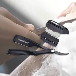 Spring Design Dural Edge Blade Razors Anti Slip Salon Hair Removal Razor Shaving Shavette Knife Beard Face Underarm Body Eyebrow