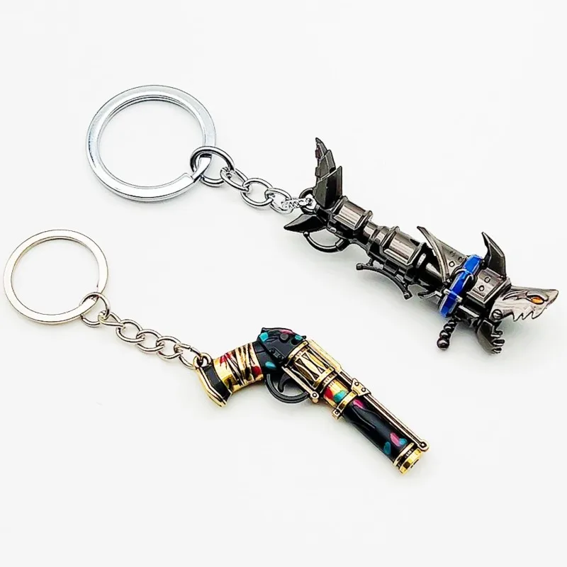 2025 LoL Arcane llavero Vi Jinx Cannon colgante Llavero Arcane polvo Cosplay llavero dijes joyería regalo Arcane Accesorios