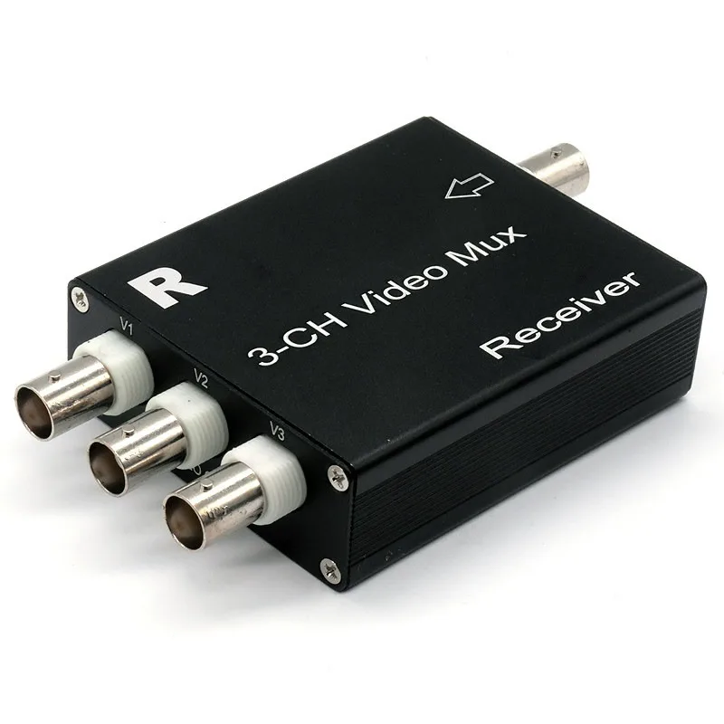 Multiplexor de Video Coaxial Analógico de 3 Vías OvO Store, Multiplexor de Video para Cámaras de Vigilancia de 3 Vías, Transmisión de Línea de Cuatro Vías en 1 Minuto