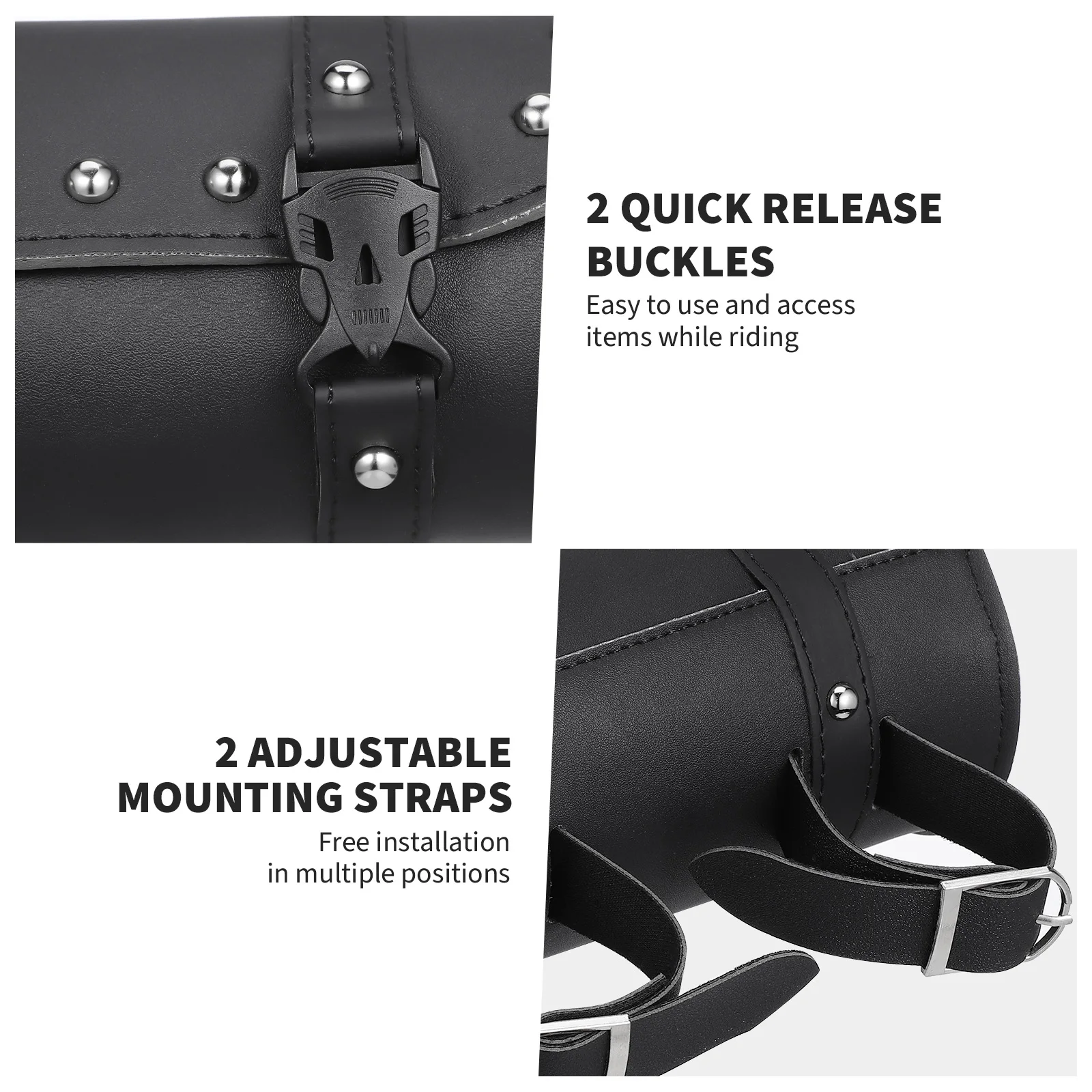 

Motorcycle Saddlebag Electric Side Bag Black Handlebar Durable Waterproof Storage Motorcycle Accessories