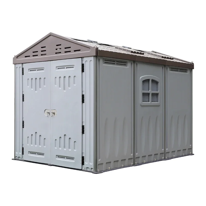 New Prefab Modular House Tiny Resort Shed Outdoor Tool Storage Bin Homes Smart Plastic Storage Shed For Sale