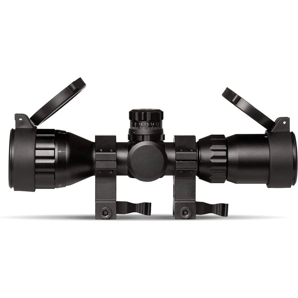 

3-9x32mm Rifle Scope with QD Mounts Magnified Optics Gun Scopes with Red Green or Blue Illuminated Mil-Dot Reticle