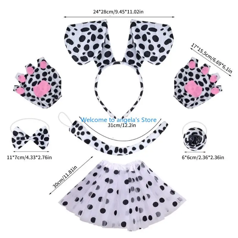 X4YC Kids Adult Cosplays Akcesoria do kostiumów dla psów, Furry Dog Opaska na głowę Kostiumy dla psów