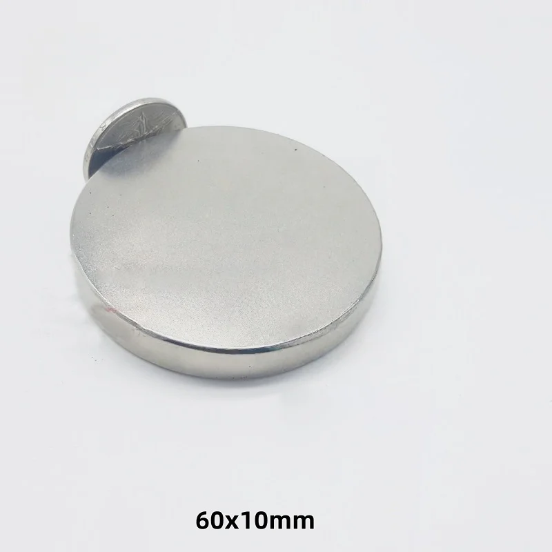 60x10 Big Round Powerful Magnetic Magnets 60mm X 10mm Neodymium Magnet Disc 60x10mm N35 Rare Earth Magnet Strong 60*10
