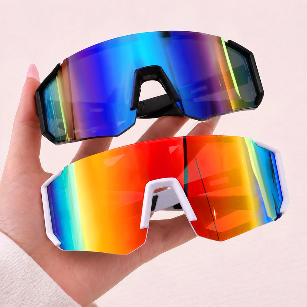 2025 gafas de sol para deportes al aire libre, gafas de sol para mujeres y hombres, gafas de sol Vintage de diseñador de marca de lujo, gafas de sol populares Punk para esquiar a prueba de viento