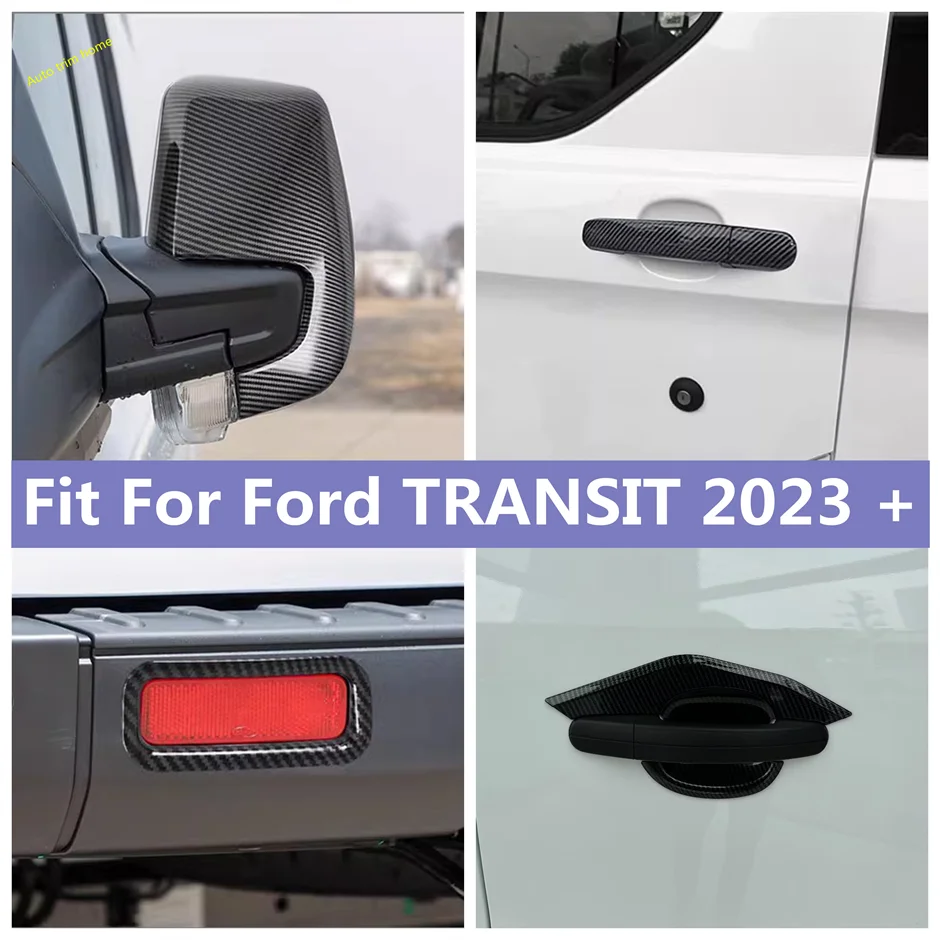 

Side Door Handle / Rear Door Bowl / Rearview Mirror / Rear Fog Lights Lamp Cover Trim For Ford TRANSIT 2023 - 2025 Accessories