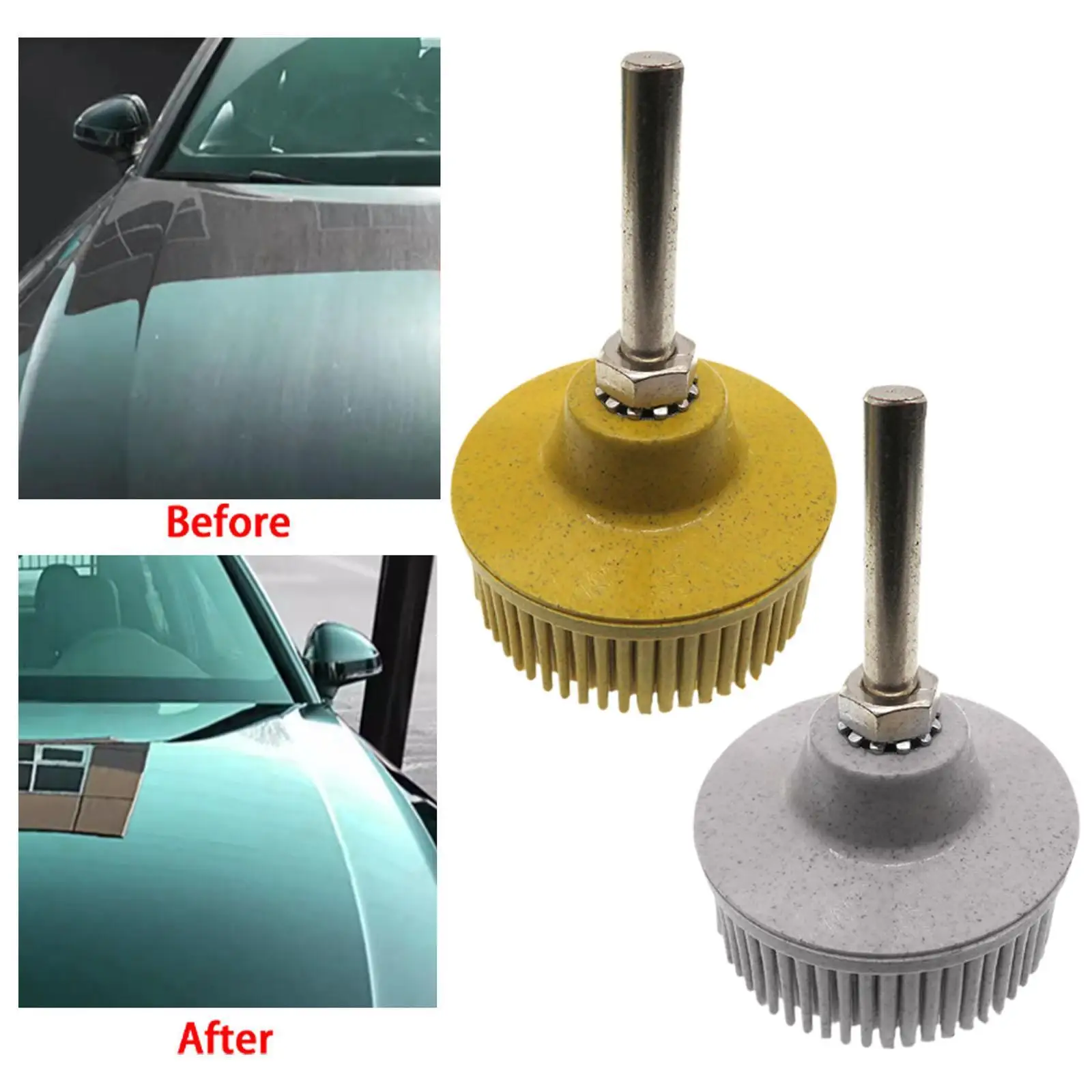 2 Inch Bristle Sanding Disc Scratch Remover Brush Metal Surface Treatment Pin