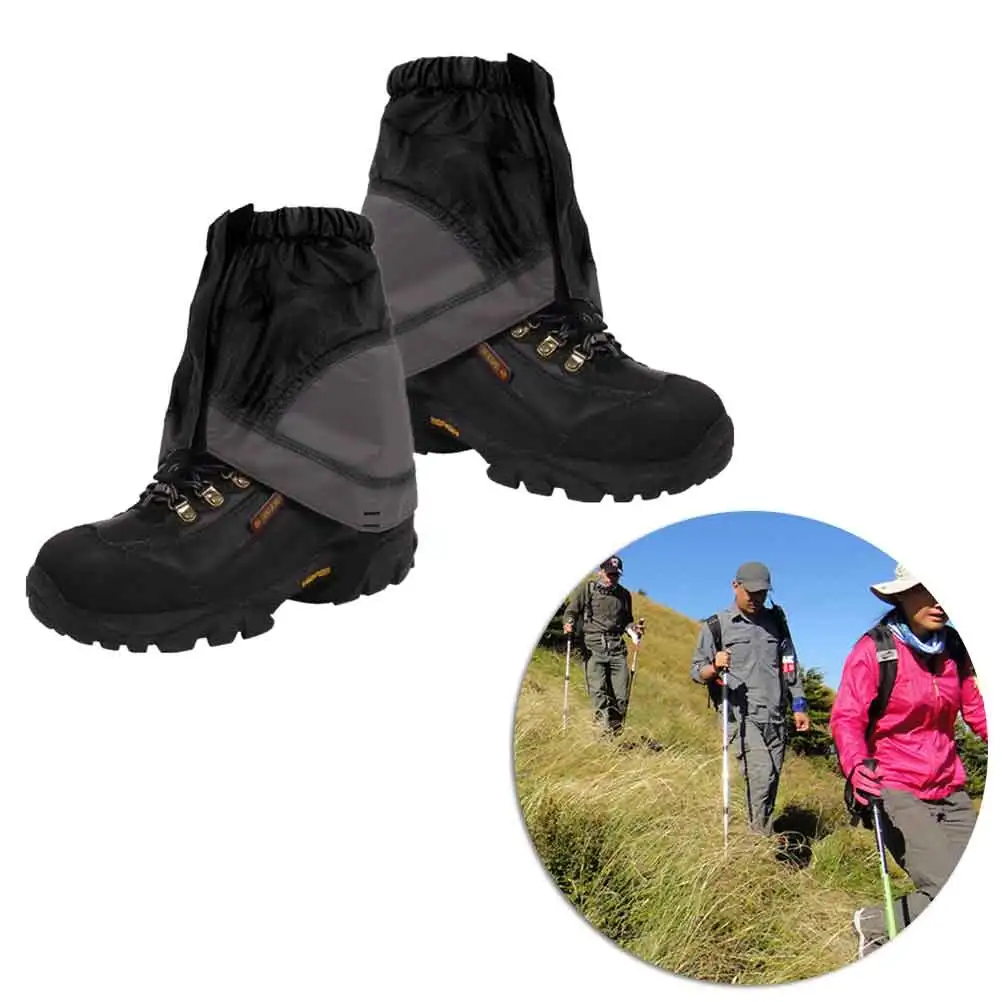 

Waterproof Gaiters for Hiking Walking Travel Breathable Outdoor Shoe Covers Adjustable Elastic Cord Lightweight Nylon Leg Guards