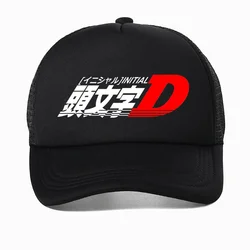 Anime Drift AE86 Initial D Baseball Cap Summer Casual Unisex R34 Skyline GTR JDM Manga Hip hop hat Adjustable Mesh Trucker hats