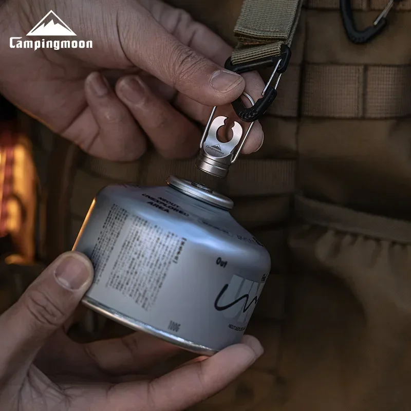 CAMPINGMOON في الهواء الطلق خفيفة للغاية قابلة للطي علبة الغاز أداة إعادة تدوير ثقب لكمة الحديد معدات التخييم الملحقات