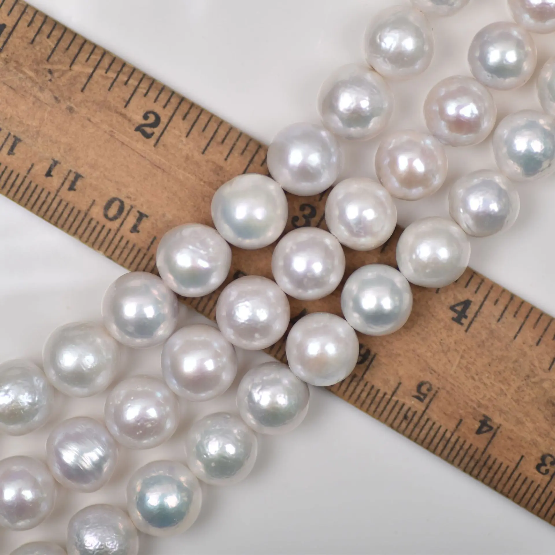 New product 10-11mm Baroque Edison Round Beads Natural freshwater pearl strand DIY accessories