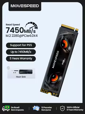 MOVESPEED 7450MB/s SSD NVMe M.2 2280 4TB 2TB 1TB Internal Solid State Hard Disk M2 PCIe 4.0x4 2280 SSD Drive for PS5 Laptop PC