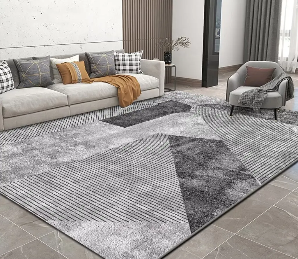 

Nordic Simplicity Big Size Rug for Living Room Grey Decoration Home Sofa Coffee Table NonSlip Floor Mat Bedroom Cloakroom Carpet