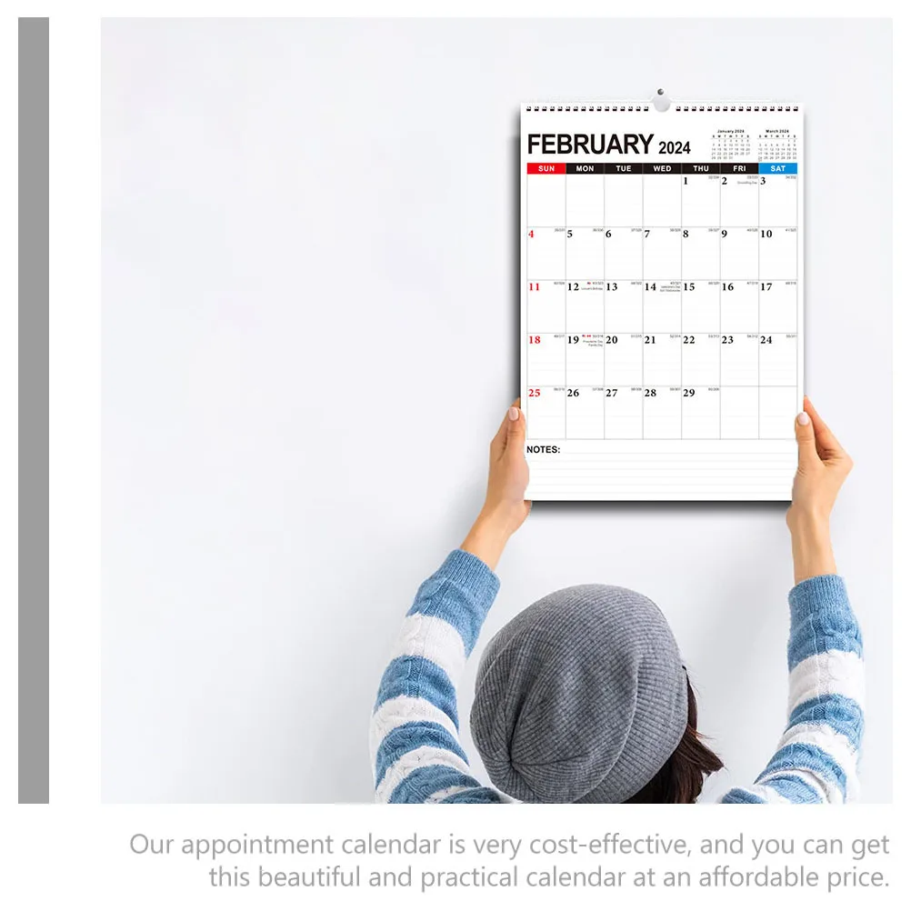 

Sturdy Wall 2024-2025 Holiday Monthly Family Home Office Countdown Calendar Hanging English Daily Use Wall Calendar For