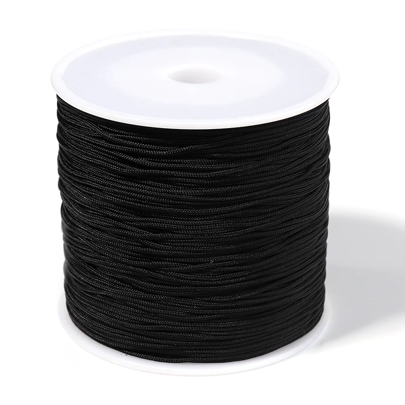 90m/Rolle 0,8m # 72-Nylonfaden-Schnur für die Schmuckherstellung, handgefertigtes gewebtes Seil, Jadefaden, Armband, Halskette, handgefertigtes Handwerk