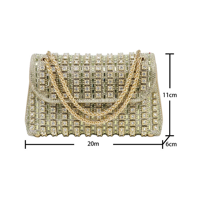 The new fashion lady temperament holding bag shiny dinner bag Banquet bag can be one shoulder crossbody senior formal