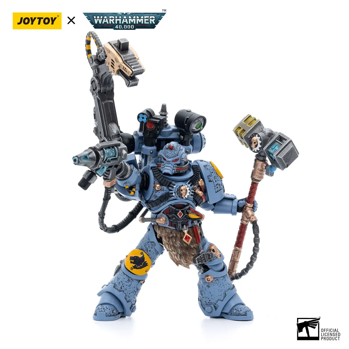 [Auf Lager] Joytoy 1/18 Action figur Anime Warhammer 40k Raum wölfe Eisen priester Jorin Fellhamm Anime Sammlung Militär modell