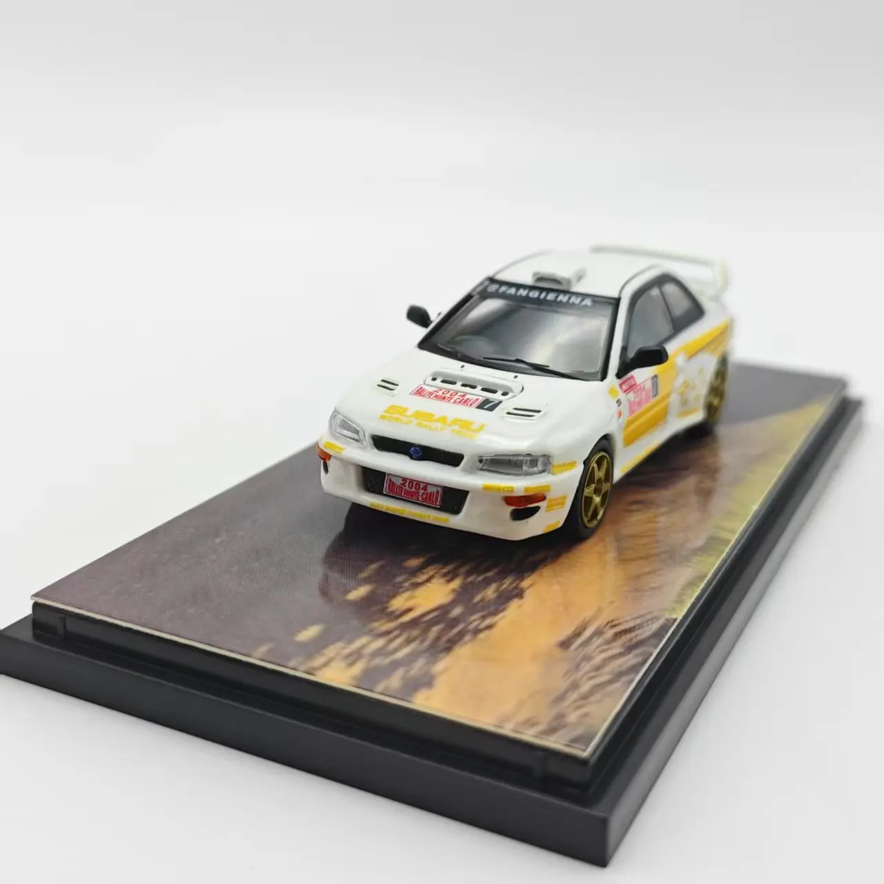 Fineworks FW 1:64 Subaru WRC World Rally Championship Champion Rally Car Alloy Diecast Model Car Collectible