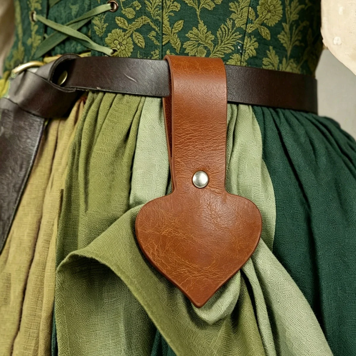 Medieval Faux Leather Multi-Purpose Pendant, Skirt Hiking Skirt Clip Or Keychain, Carnival Cosplay Prop, Performance Props