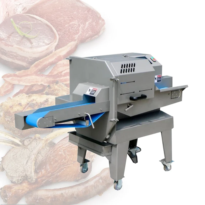 Cortadora de carne multifuncional comercial, cortadora de carne de aves de corral cocidas, máquina cortadora de tocino