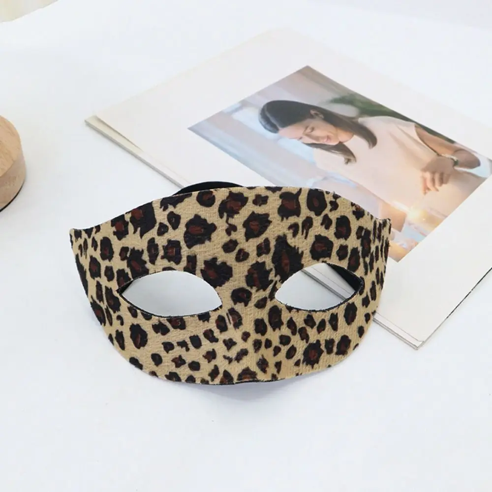 

3Pcs/Set Leopard Catgirl Costume Accessories Sexy Creative Halloween Mask Headband Set Mysterious Fashion Masquerade Mask