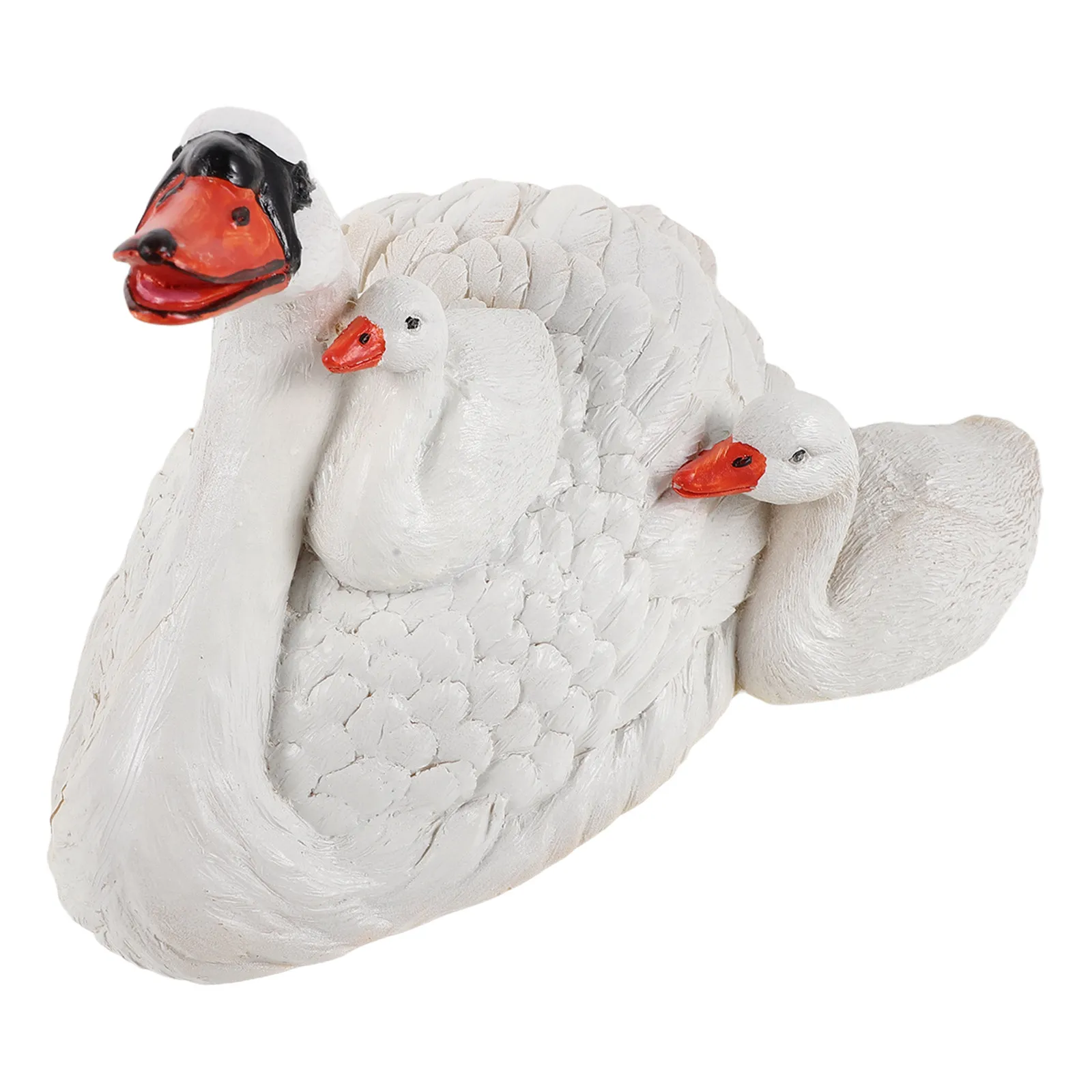 Floating Swan Sculpture Artistic Resin Home Decoration Elegant Living Room Ornament Floating Swan Statue Modern Interior