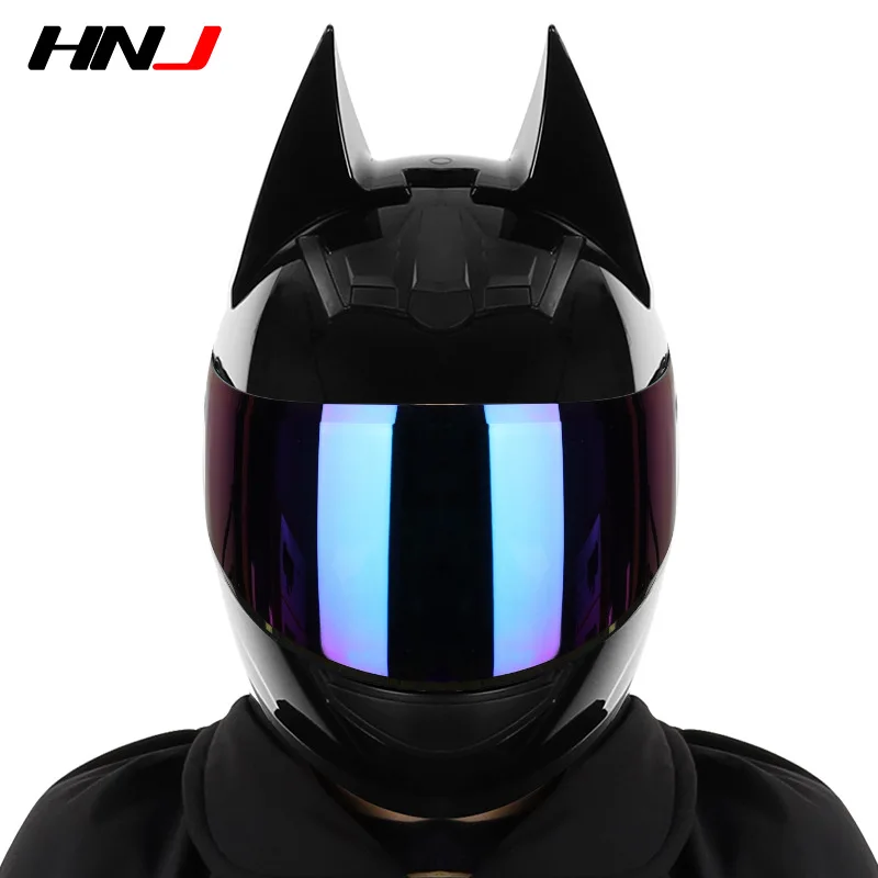 HNJ Winter Battery Knight Helmet Grey Electric Motorcycle Men's and Women's Motorcycle Personality Cool Full Helmet Helmet