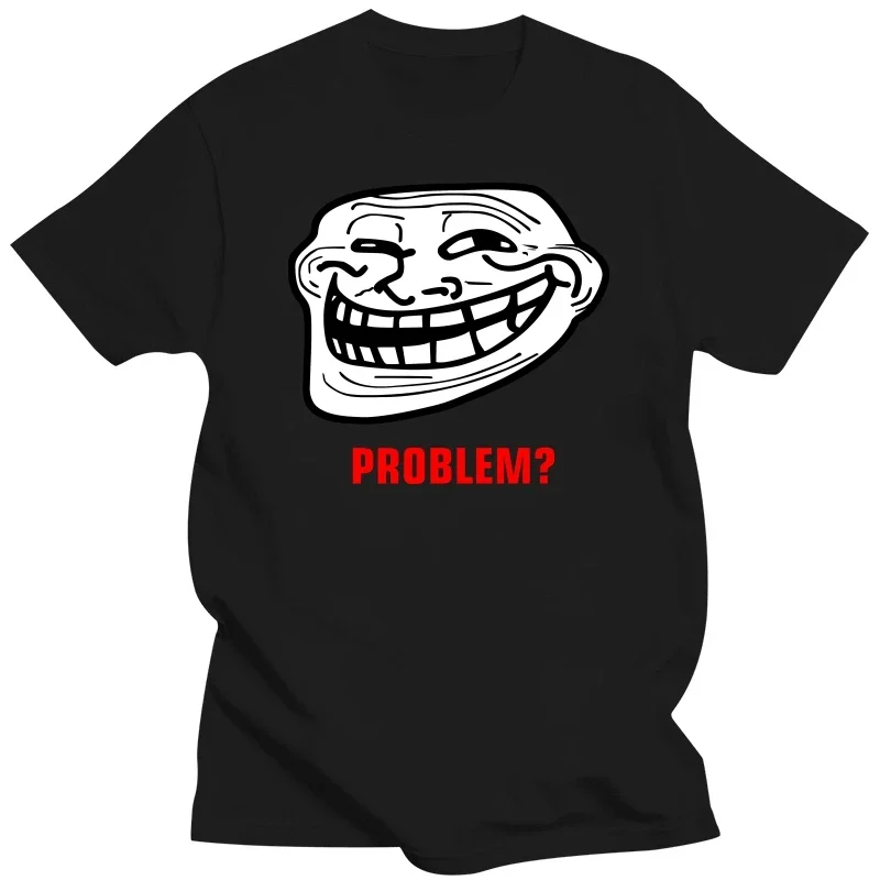 TROLLFACE MEME RAGE COMIC FUNNY TROLL JOKE INTERNET Mens Womens T-Shirt TEE Shirt For Youth Middle age Old Age heavyweight style