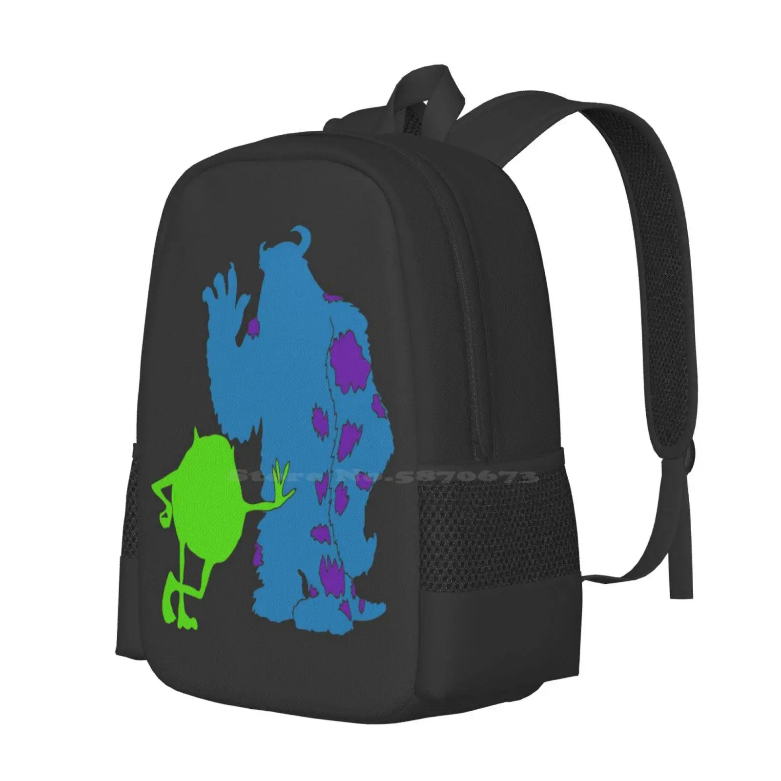 Monstrous Friends Pattern Design Laptop Travel School Bags Monstruos Sa Sully Pixar Bu