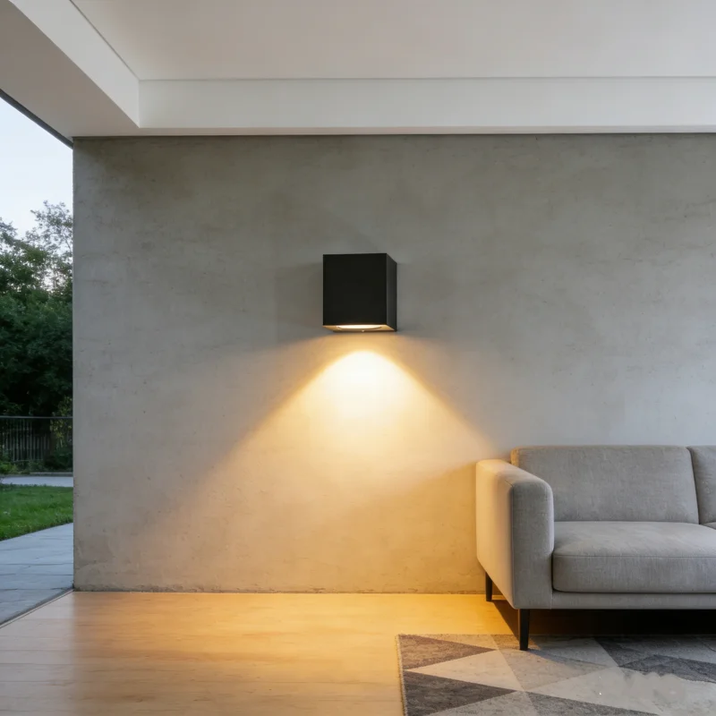 Waterproof LED Wall Light IP65 Outdoor Garden Porch Lamp Indoor Bedroom Bedside Aluminum Lighting Decoration